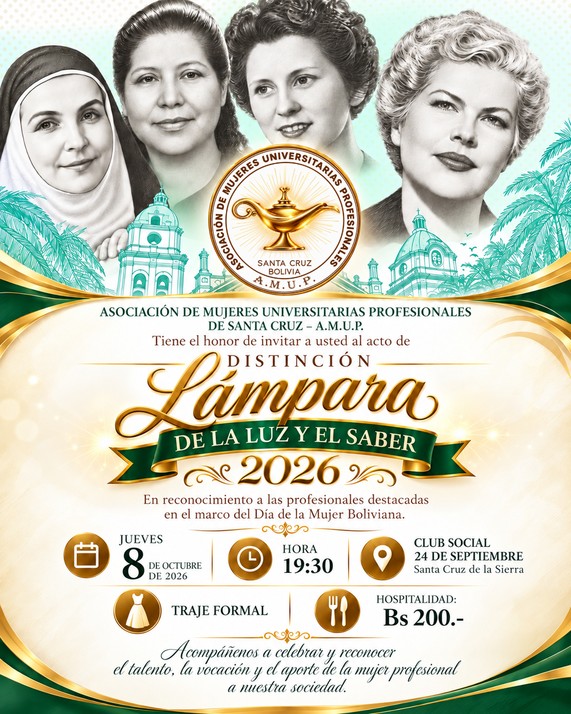DISTINCIÓN: LÁMPARA DE LUZ Y EL SABER AMUP 2026